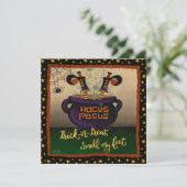 魔女おもしろいが私の足の香りハロウィーンのインスピリビリティー シーズンカード (スタンド正面)