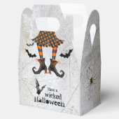 魔女おもしろいの脚よこしまなハロウィーン フェイバーボックス (オープン)