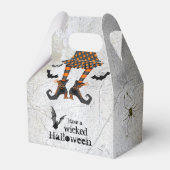魔女おもしろいの脚よこしまなハロウィーン フェイバーボックス (正面サイド)
