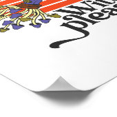 魔女おもしろいカエル乗馬ハロウィン ポスター (角)