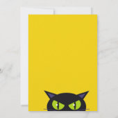 魔女おもしろいカボチャかわいい猫ハローウィンパーティ 招待状 (裏面)