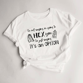 魔女おもしろい呪文（16進） Tシャツ