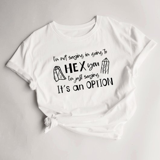 魔女おもしろい呪文（16進） Tシャツ