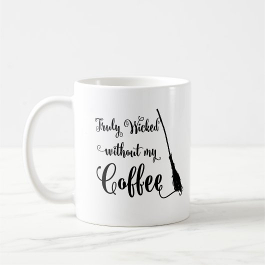 魔女おもしろい コーヒーマグカップ (左)