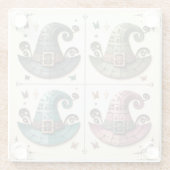 魔女お洒落 ガラスコースター (裏面)