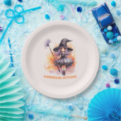 魔女お洒落 ペーパープレート (パーティー)