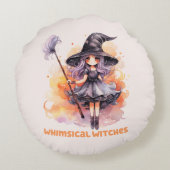 魔女お洒落 ラウンドクッション (裏面)