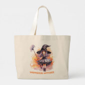魔女お洒落 ラージトートバッグ (裏面)