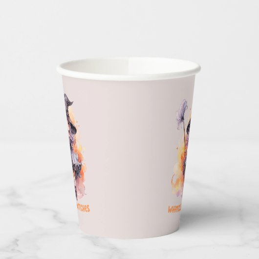 魔女お洒落 紙コップ (左)