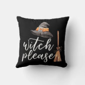 魔女お願いハロウィンブラック クッション (裏面)