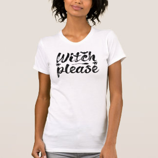 魔女お願いハロウィーン魔女ほうきこうもり&猫 Tシャツ