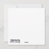 魔女お願い引用文面白いハロウィーン シーズンカード (裏面)