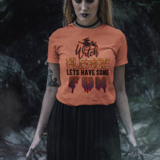 魔女お願い:おもしろいを!ハロウィン Tシャツ