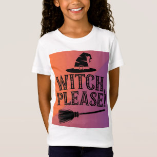 魔女お願い!かわいい&サッシハロウィーンキッズTシャツ Tシャツ