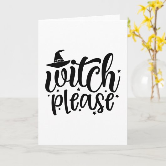 魔女お願い カード (黄色い花)