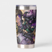 魔女お願い!ゴシック異教の魔女ハロウィーンファンタジー 保温保冷タンブラー (背面)