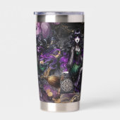 魔女お願い!ゴシック異教の魔女ハロウィーンファンタジー 保温保冷タンブラー (右面)