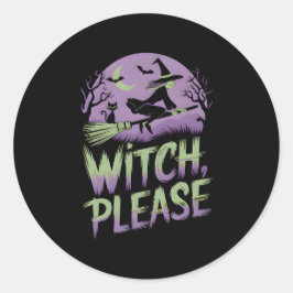 魔女お願い | ハロウィーンフェスティバル ラウンドシール