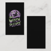 魔女お願い | ハロウィーンフェスティバル 名刺 (正面/裏面)