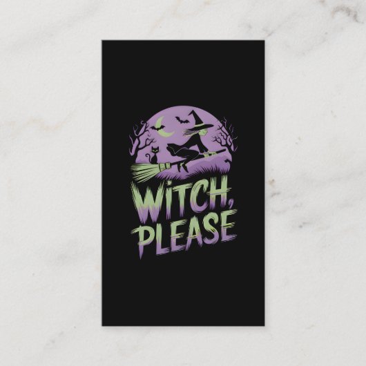 魔女お願い | ハロウィーンフェスティバル 名刺 (正面)