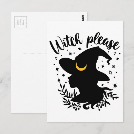 魔女お願い ポストカード (正面/裏面)