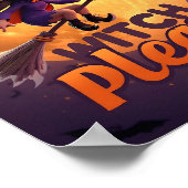 魔女お願い – 面白いハロウィーンポスター ポスター (角)