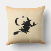 魔女お願い |面白いハロウィーン引用文 クッション (裏面)