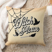 魔女お願い |面白いハロウィーン引用文 クッション (ブランケット)