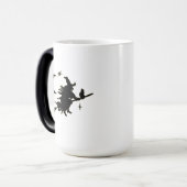 魔女お願い |面白いハロウィーン引用文 モーフィングマグカップ (正面左)