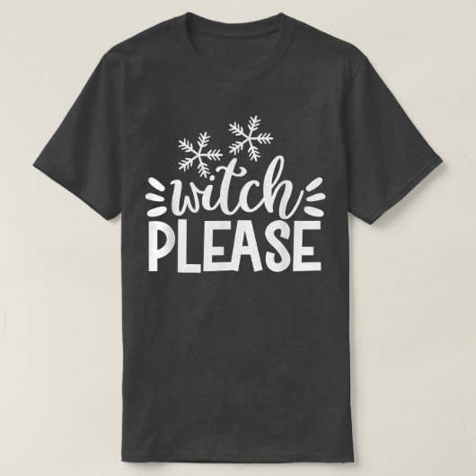 魔女お願い – 面白いハロウィーンTシャツ Tシャツ (デザイン正面)