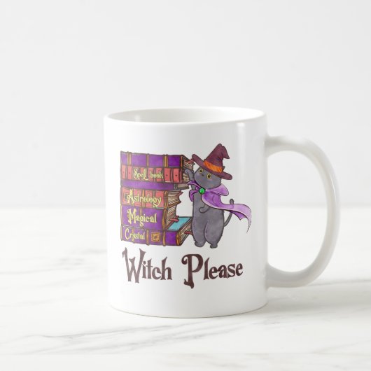 魔女お願い – 魔女黒猫 コーヒーマグカップ (右)