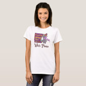 魔女お願い – 魔女黒猫 Tシャツ (正面フル)