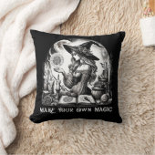 魔女かわいらし薬屋が自分の魔法を作る クッション (ブランケット)