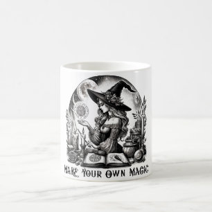 魔女かわいらし薬屋が自分の魔法を作る コーヒーマグカップ