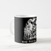 魔女かわいらし薬屋が自分の魔法を作る コーヒーマグカップ (正面左)