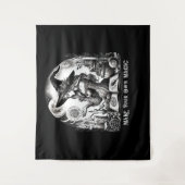 魔女かわいらし薬屋が自分の魔法を作る タペストリー (正面)