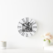 魔女かわいらし薬屋が自分の魔法を作る ラウンド壁時計 (ホーム)