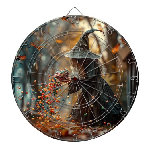 魔女がカラフル飴を飛ばす ダーツボード (正面)