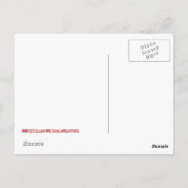 魔女がジャック・オ・ランタンのパンプキンを読む ポストカード (裏面)