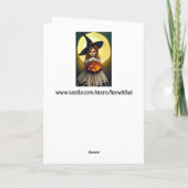 魔女がハッピーハローウィン カード (裏面)