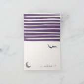 魔女がハロウィーンブライダルシャワーを獲得 ノートカード (内部)