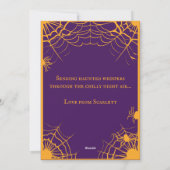 魔女がポーションを醸造するハッピーハローウィン シーズンカード (裏面)