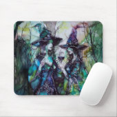 魔女がワインミュージンをお洒落飲む#1 マウスパッド (マウス)
