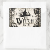 魔女が入った!シール 長方形シール (バッグ)