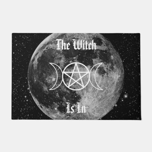 魔女が入っている ドアマット (正面)