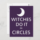 魔女が円を描く ポストカード (正面/裏面)