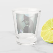 魔女が呪文を唱える ショットグラス (裏面)