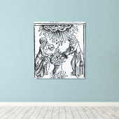 魔女が呪文を唱える, 1489 キャンバスプリント (インサイチュ (ウッドフロア))