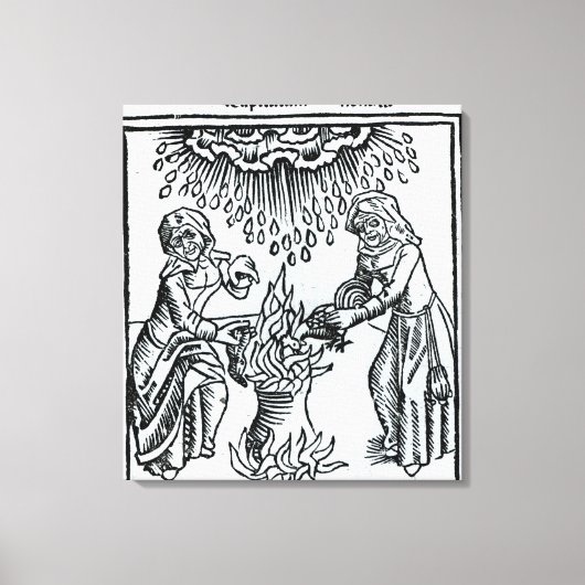 魔女が呪文を唱える, 1489 キャンバスプリント (正面)