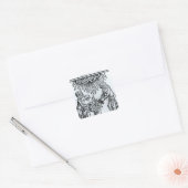 魔女が呪文を唱える, 1489 スクエアシール (封筒)